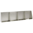 Støttemur 4 stk. 40 x 12 x 40 cm Rustfrit stål Sølv