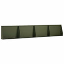 Støttemur 4 stk. 60 x 12 x 40 cm Stål Olivengrøn