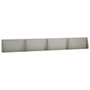 Støttemur 4 stk. 80 x 12 x 30 cm Cortenstål Rusten
