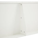 Støttemur 4 stk. 80 x 12 x 40 cm Stål Hvid