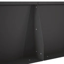 Støttemur 6 stk. 40 x 12 x 30 cm Stål Sort