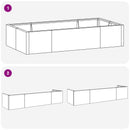 Støttemur 6 stk. 200 x 100 x 40 cm Stål Antracit