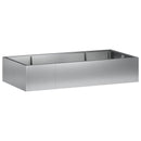 Støttemur 6 stk. 200 x 100 x 50 cm Galvaniseret stål Sølv