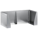 Støttemur 6 stk. 200 x 100 x 50 cm Galvaniseret stål Sølv