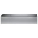 Støttemur 6 stk. 200 x 100 x 50 cm Galvaniseret stål Sølv