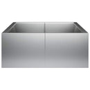 Støttemur 6 stk. 200 x 100 x 50 cm Galvaniseret stål Sølv