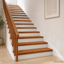 Trappe Tread 2 stk. 80 x 30 x 2 cm Brun Massivt Eg Træ
