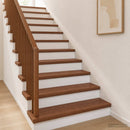 Trappe Tread 2 stk. 70 x 30 x 2 cm Mørk Brun Massivt Eg Træ