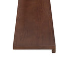 Trappe Tread 2 stk. 80 x 30 x 2 cm Mørk Brun Massivt Eg Træ