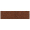 Trappe Tread 4 stk. 90 x 25 x 2 cm Mørk Brun Massivt Eg Træ