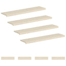Trappe Tread 8 stk. 120 x 30 x 2 cm Hvid Massivt Eg Træ