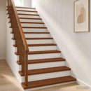 Trappe Tread 8 stk. 100 x 25 x 2 cm Mørk Brun Massivt Eg Træ