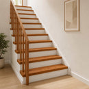 Trappe Tread 12 stk. 120 x 25 x 2 cm Brun Massivt Eg Træ