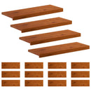 Trappe Tread 16 stk. 80 x 30 x 2 cm Brun Massivt Eg Træ