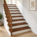 Trappe Tread 16 stk. 80 x 30 x 2 cm Mørk Brun Massivt Eg Træ