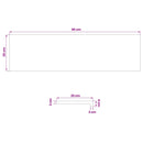 Trappe Tread 16 stk. 90 x 25 x 2 cm Mørk Brun Massivt Eg Træ