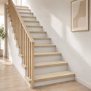 Trappe Tread 20 stk. 100 x 30 x 2 cm Hvid Massivt Eg Træ