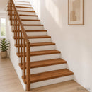 Trappe Tread 20 stk. 90 x 25 x 2 cm Brun Massivt Eg Træ