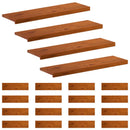 Trappe Tread 20 stk. 90 x 25 x 2 cm Brun Massivt Eg Træ