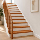 Trappe Tread 20 stk. 100 x 30 x 2 cm Brun Massivt Eg Træ