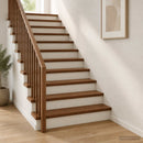 Trappe Tread 20 stk. 80 x 25 x 2 cm Mørk Brun Massivt Eg Træ