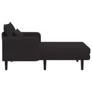 Overdimensioneret chaiselong Sort Bouclé