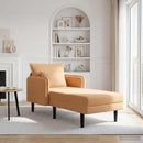 Overdimensioneret chaiselong Beige Bouclé