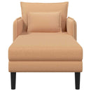 Overdimensioneret chaiselong Beige Bouclé