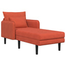 Overdimensioneret chaiselong Rød orange Corduroy stof