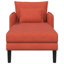 Overdimensioneret chaiselong Rød orange Corduroy stof