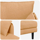 Overdimensioneret chaiselong Beige Bouclé