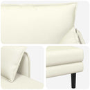 Overdimensioneret chaiselong Cremefarvet Corduroy stof