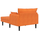 Overdimensioneret chaiselong Orange Corduroy stof