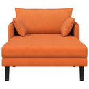 Overdimensioneret chaiselong Orange Corduroy stof