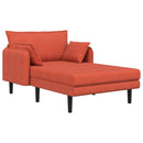 Overdimensioneret chaiselong Rød orange Corduroy stof