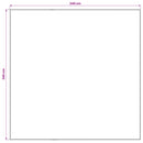 Tæppe ORIZ Sort netmønster 240 x 240 cm 100% polyester