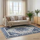 Tæppe ORIZ Mørk blå 160 x 230 cm 100% polyester