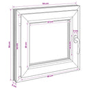 Kældervindue RISOR 55 x 50 cm PVC og glas
