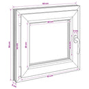 Kældervindue RISOR 60 x 50 cm PVC og glas