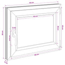 Kældervindue RISOR 50 x 55 cm PVC og glas