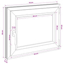 Kældervindue RISOR 70 x 50 cm PVC og glas