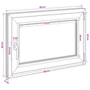 Kældervindue RISOR 95 x 50 cm PVC og glas