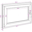 Kældervindue RISOR 95 x 50 cm PVC og glas