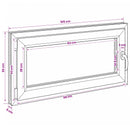 Kældervindue RISOR 50 x 55 cm PVC og glas