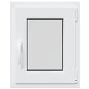 Kældervindue RISOR 50 x 55 cm PVC og glas
