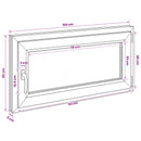 Kældervindue RISOR 100 x 55 cm PVC og glas