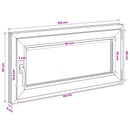 Kældervindue RISOR 50 x 55 cm PVC og glas