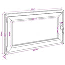 Kældervindue RISOR 110 x 55 cm PVC og glas