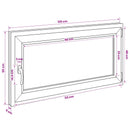 Kældervindue RISOR 50 x 55 cm PVC og glas