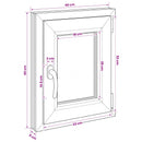 Kældervindue RISOR 40 x 60 cm PVC og glas